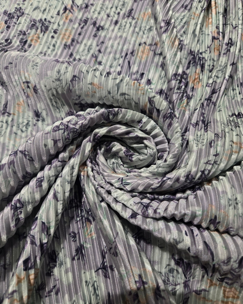 Pleated Fabric - Lavender Sage Floral