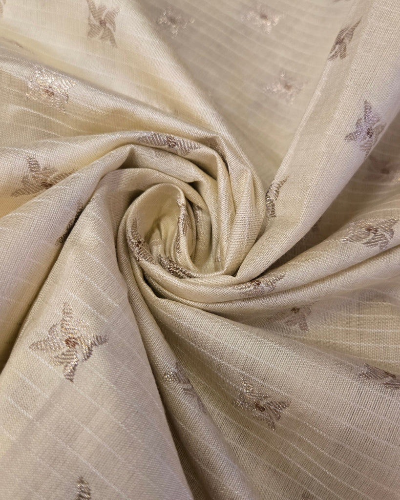 Chanderi Banaras - Champagne Beige