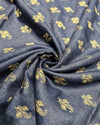 Tussar Thread work - Blue