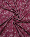Mul Chanderi Floral - Maroon