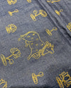 Pichwai Tussar - Blue