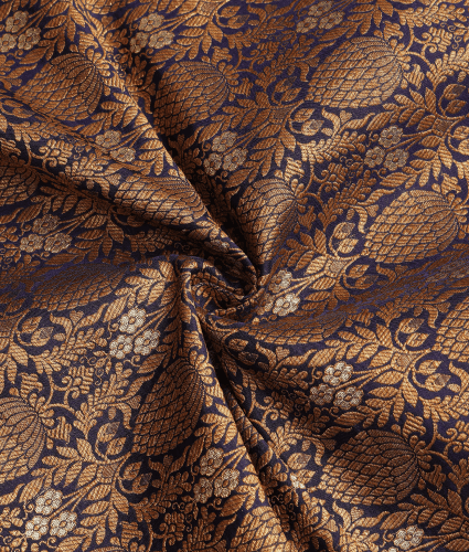 Antique Banaras - Navy Blue & Gold