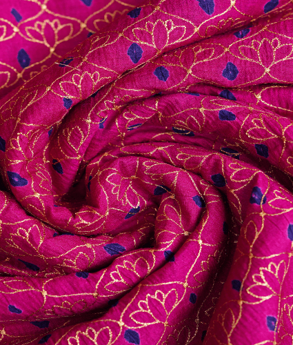 Munga Bandhani Pink