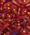 Bandhani Maroon