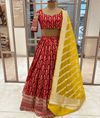 ChiniyaSilkBanarasLehengaWithOrganzaSilkBanarasDuppatta
