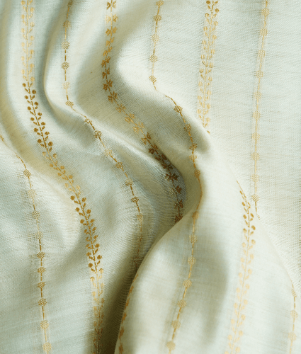 Chiniya Silk Banaras White