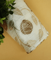 Dye Fabrics With Gold Flower Motifs