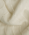 Embroidered White Georgette
