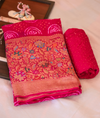 Meenakari Georgette Bandhani Red