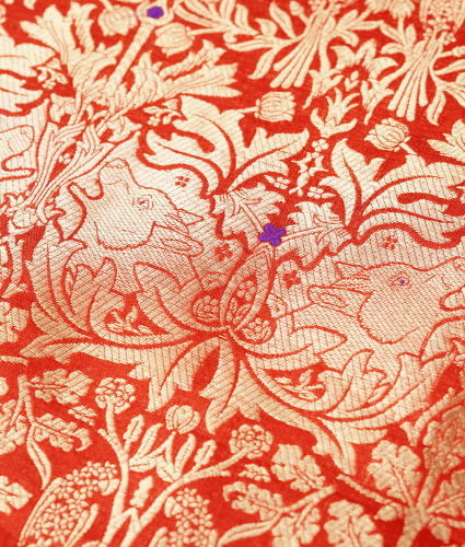 Meenakari Banaras Warm Red