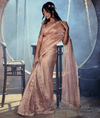   Peach Tissue Saree 