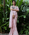 Pink Handwork Organza