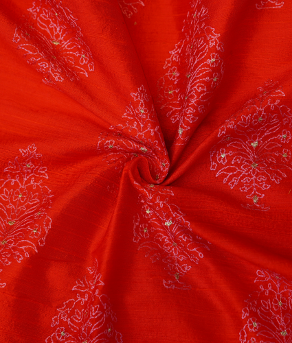 Raw Silk Red