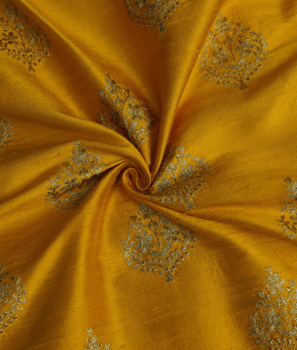 Raw Silk Mustard Yellow