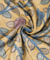 Tussar Pen Kalamkari Yellow