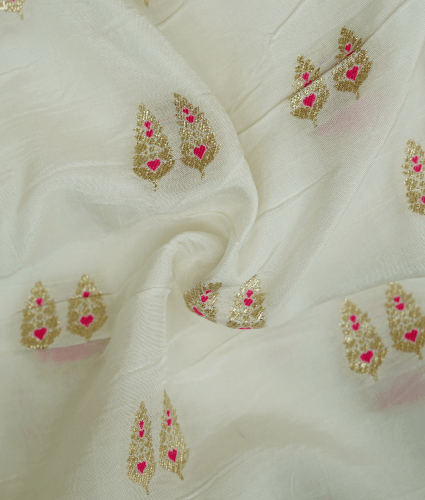 Banaras Dye Fabrics - White