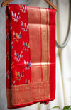 Handloom Banarasi Silk Saree in Vibrant Red