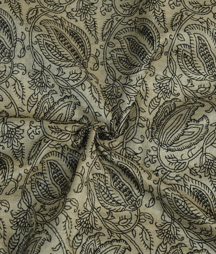 Tussar Multicolor Beige